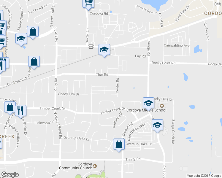 map of restaurants, bars, coffee shops, grocery stores, and more near 8591 Griffin Park Drive in Memphis