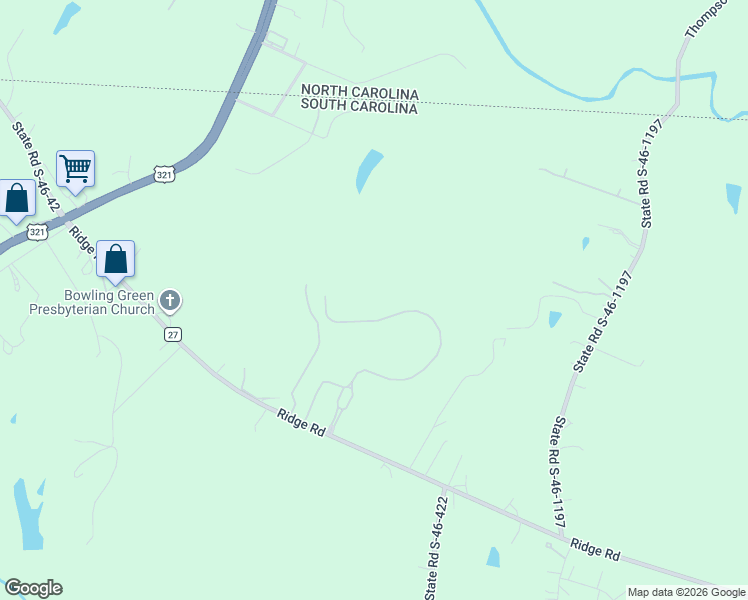 map of restaurants, bars, coffee shops, grocery stores, and more near 856 Bellegray Road in Clover