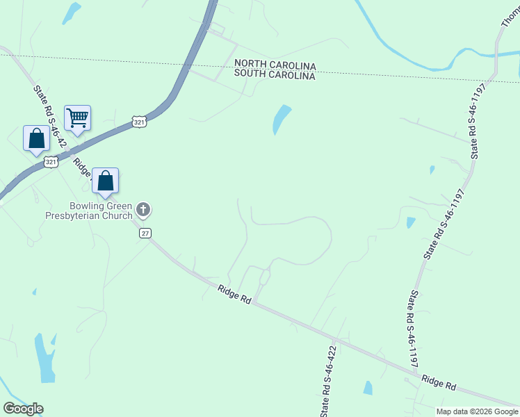 map of restaurants, bars, coffee shops, grocery stores, and more near 880 Bellegray Road in Clover