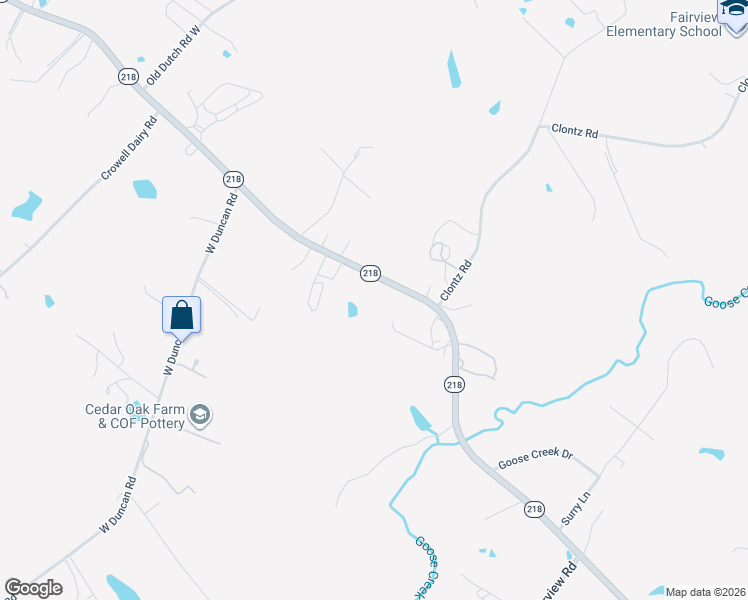 map of restaurants, bars, coffee shops, grocery stores, and more near 1121 North Carolina 218 in Indian Trail