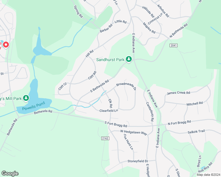 map of restaurants, bars, coffee shops, grocery stores, and more near 346 Broadmeade Drive in Southern Pines