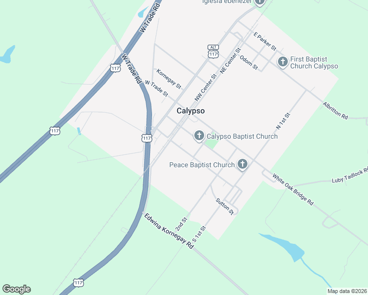 map of restaurants, bars, coffee shops, grocery stores, and more near in Calypso