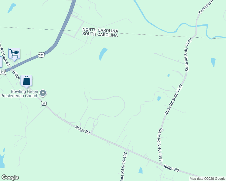 map of restaurants, bars, coffee shops, grocery stores, and more near 808 Bellegray Road in Clover