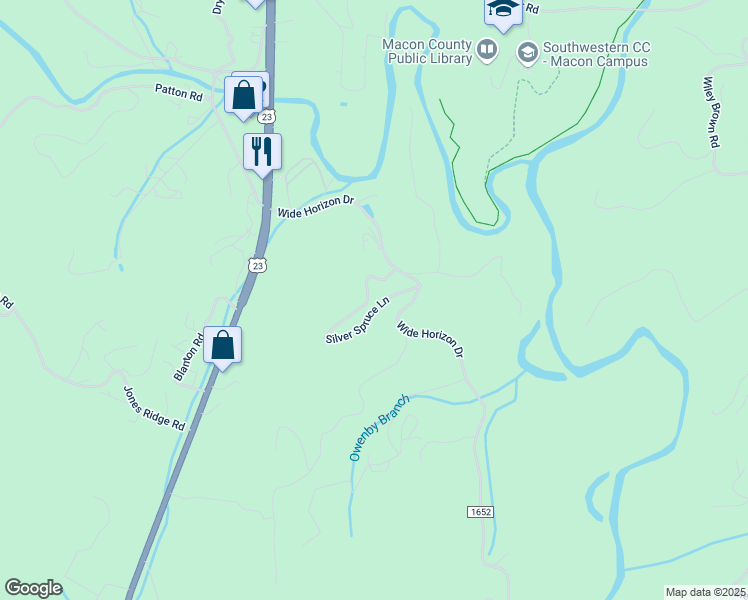 map of restaurants, bars, coffee shops, grocery stores, and more near 577 Wide Horizon Drive in Franklin