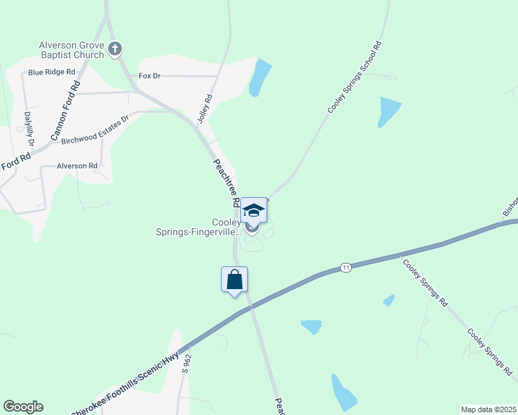 map of restaurants, bars, coffee shops, grocery stores, and more near 140 South 186 in Chesnee