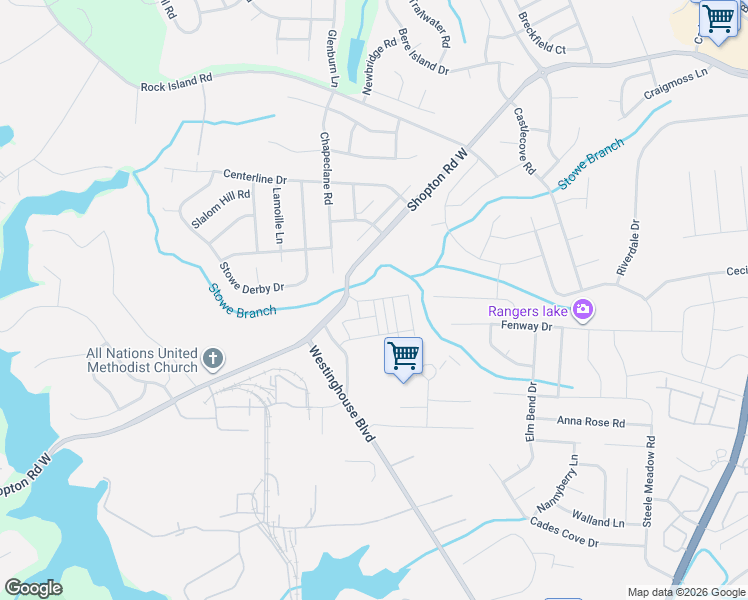 map of restaurants, bars, coffee shops, grocery stores, and more near 10425 Dan Caudle Road in Charlotte