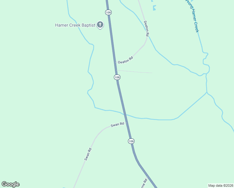 map of restaurants, bars, coffee shops, grocery stores, and more near 5028 North Carolina 109 in Mount Gilead