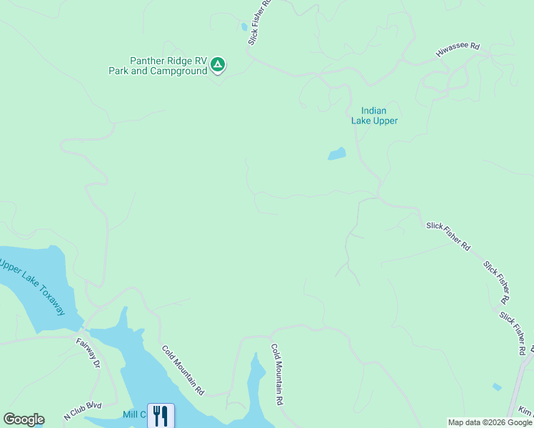 map of restaurants, bars, coffee shops, grocery stores, and more near 491 Little Elbow Mountain Road in Lake Toxaway