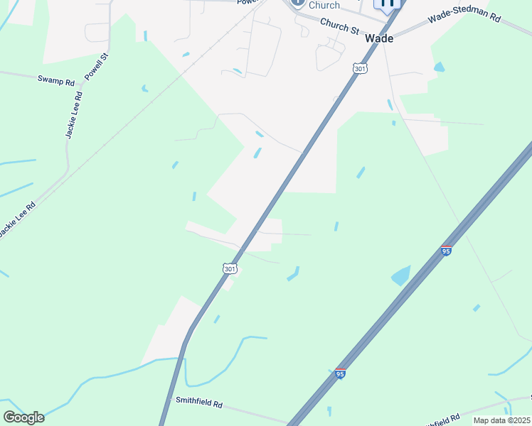 map of restaurants, bars, coffee shops, grocery stores, and more near 6831 Main Street in Wade
