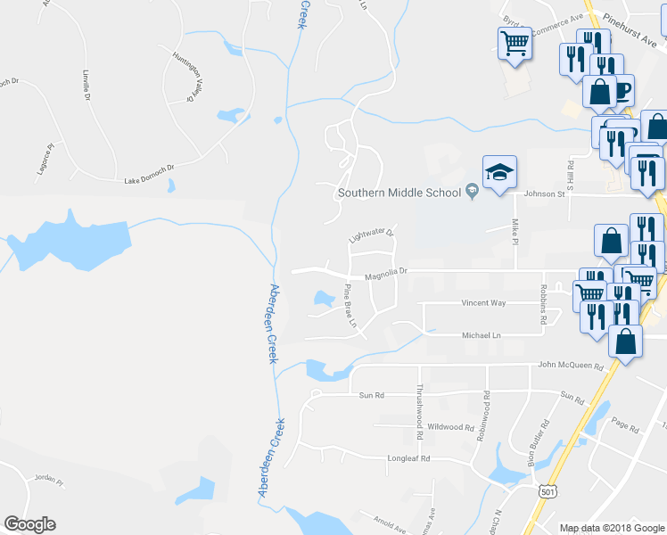 map of restaurants, bars, coffee shops, grocery stores, and more near 100 Roddinglaw Court in Aberdeen