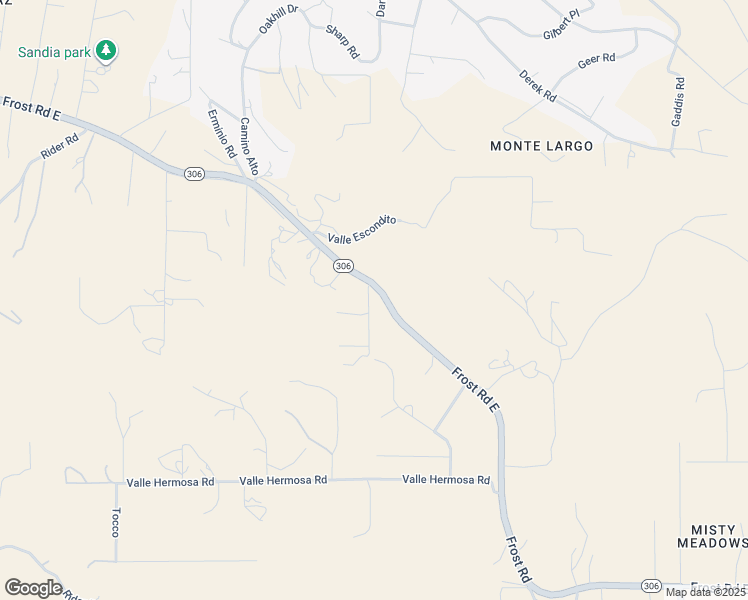 map of restaurants, bars, coffee shops, grocery stores, and more near 232 Frost Road in Sandia Park