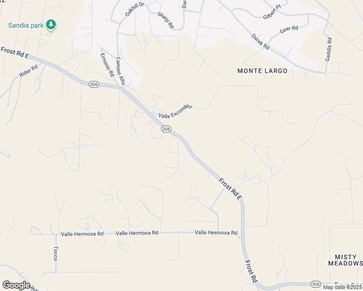 map of restaurants, bars, coffee shops, grocery stores, and more near 232 Frost Road in Sandia Park