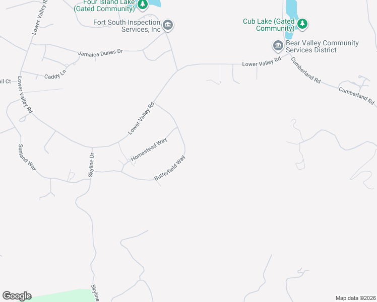 map of restaurants, bars, coffee shops, grocery stores, and more near 29570 Butterfield Way in Bear Valley Springs