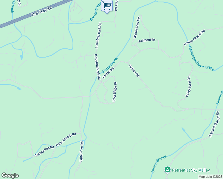 map of restaurants, bars, coffee shops, grocery stores, and more near 66 Mossy Oak Road in Franklin