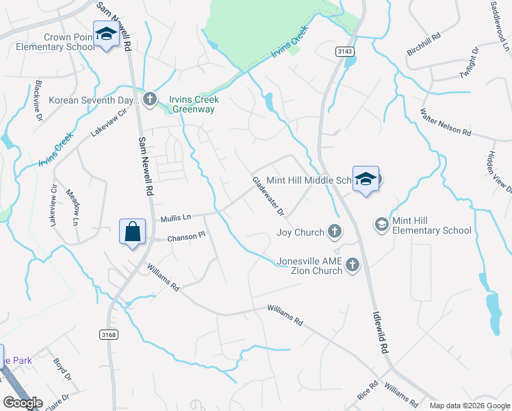 map of restaurants, bars, coffee shops, grocery stores, and more near 11207 Harmony Court in Matthews