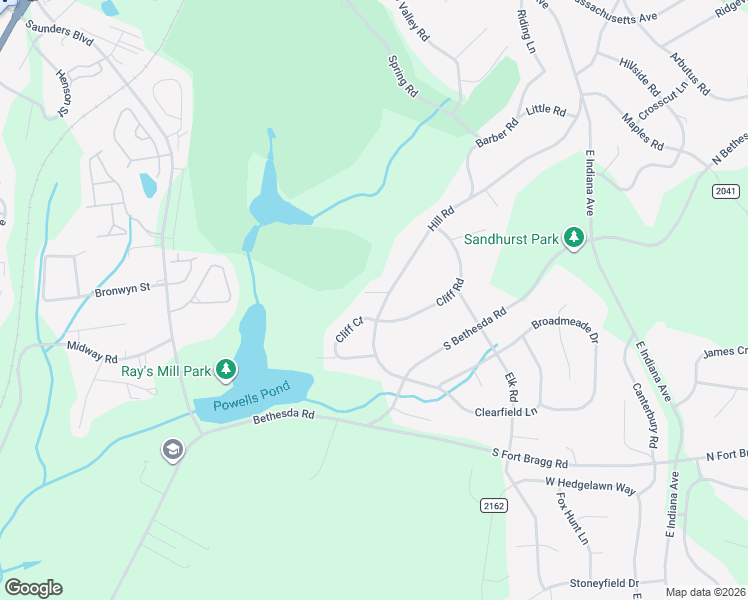 map of restaurants, bars, coffee shops, grocery stores, and more near 470 Hill Road in Southern Pines
