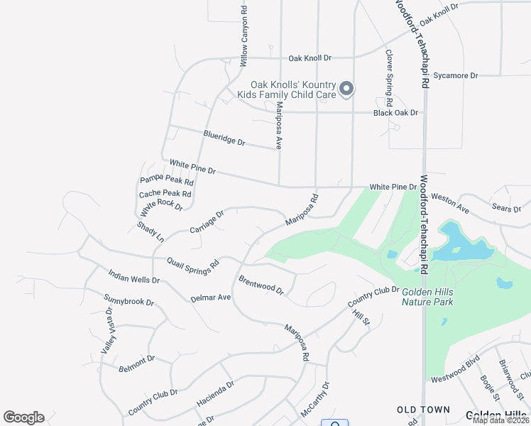 map of restaurants, bars, coffee shops, grocery stores, and more near 21004 Carriage Drive in Tehachapi