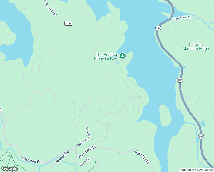 map of restaurants, bars, coffee shops, grocery stores, and more near 809 Fenley Forest Trail in Cashiers