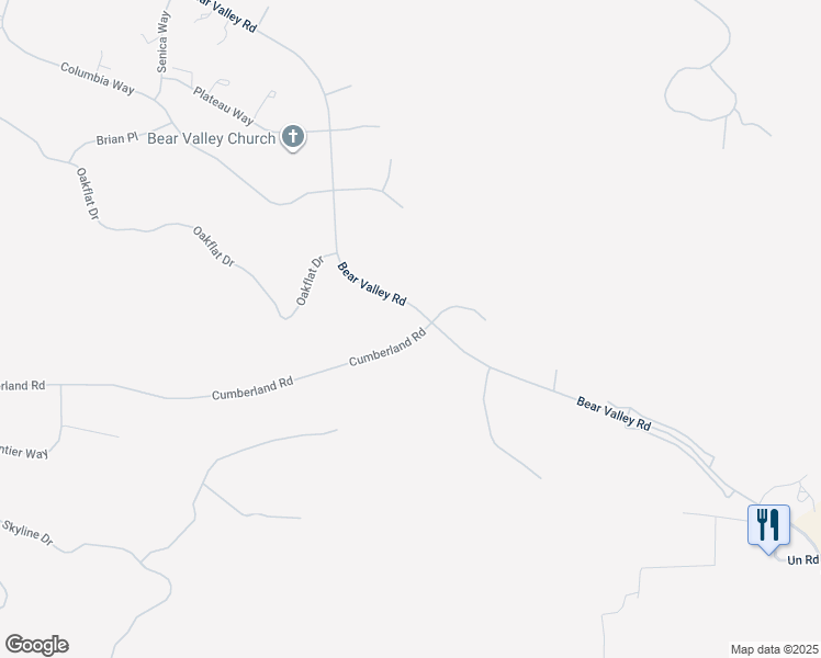 map of restaurants, bars, coffee shops, grocery stores, and more near 25904 Bear Valley Road in Tehachapi