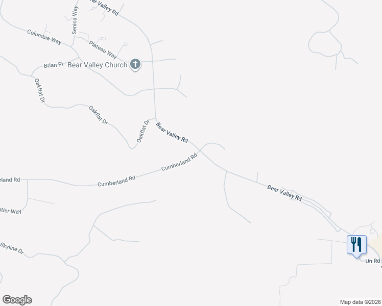 map of restaurants, bars, coffee shops, grocery stores, and more near 25900 Cumberland Road in Tehachapi