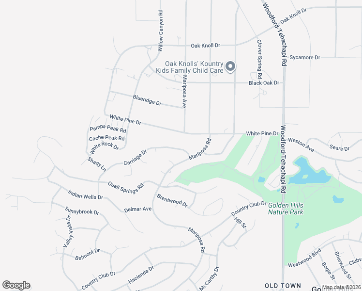 map of restaurants, bars, coffee shops, grocery stores, and more near 21004 Carriage Drive in Tehachapi