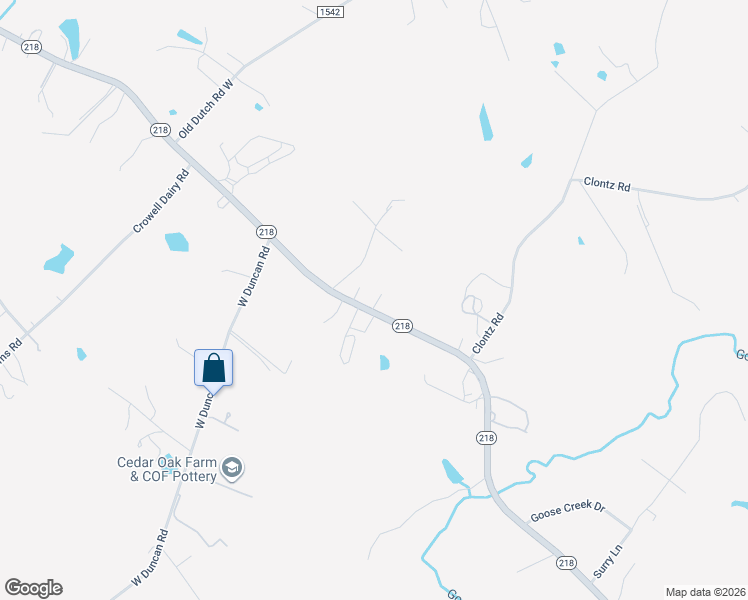 map of restaurants, bars, coffee shops, grocery stores, and more near 1220 North Carolina 218 in Indian Trail