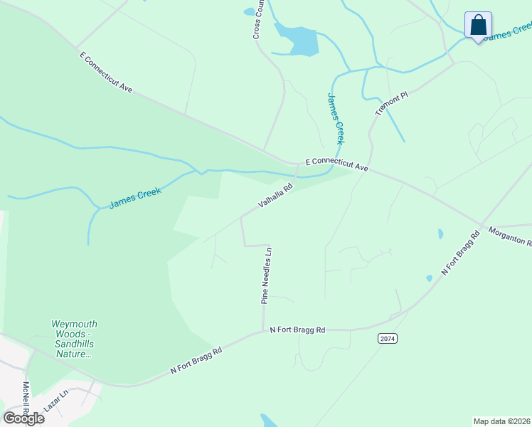 map of restaurants, bars, coffee shops, grocery stores, and more near 260 Pine Needles Lane in Southern Pines