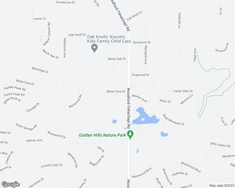 map of restaurants, bars, coffee shops, grocery stores, and more near 22924 Clover Spring Place in Tehachapi