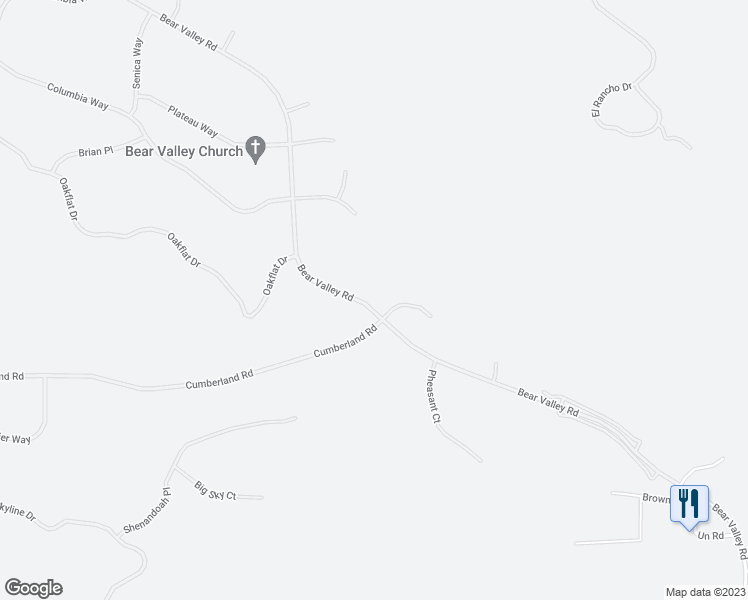 map of restaurants, bars, coffee shops, grocery stores, and more near 25905 Bear Valley Road in Tehachapi