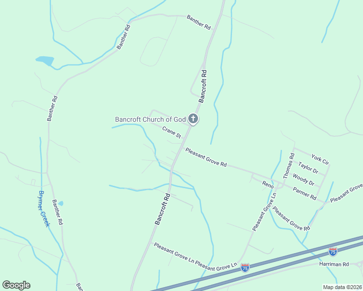 map of restaurants, bars, coffee shops, grocery stores, and more near 948 Bancroft Road in McDonald