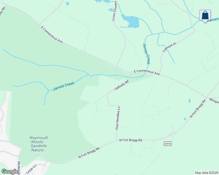 map of restaurants, bars, coffee shops, grocery stores, and more near 200 Valhalla Road in Southern Pines