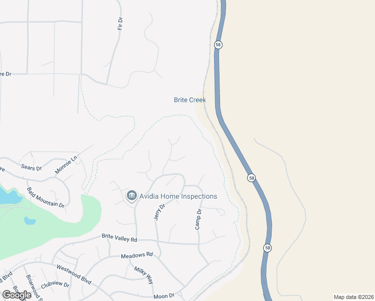 map of restaurants, bars, coffee shops, grocery stores, and more near 19507 Sandy Court in Tehachapi