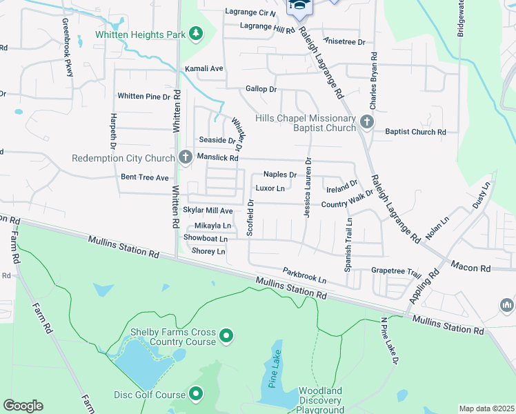 map of restaurants, bars, coffee shops, grocery stores, and more near 6929 Country Walk Drive in Shelby County
