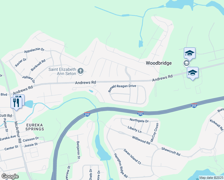 map of restaurants, bars, coffee shops, grocery stores, and more near 847 Ronald Reagan Drive in Fayetteville