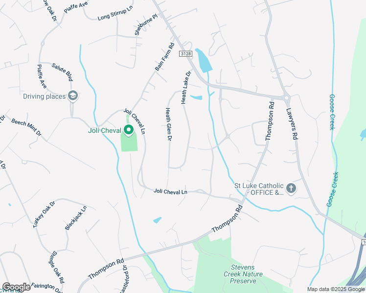 map of restaurants, bars, coffee shops, grocery stores, and more near 2217 Heath Lake Drive in Mint Hill