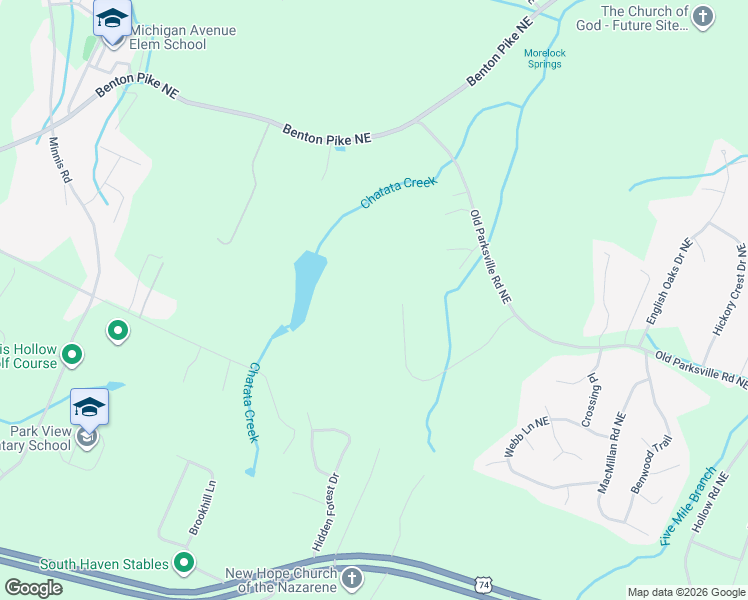 map of restaurants, bars, coffee shops, grocery stores, and more near 357 Nina Drive Northeast in Cleveland