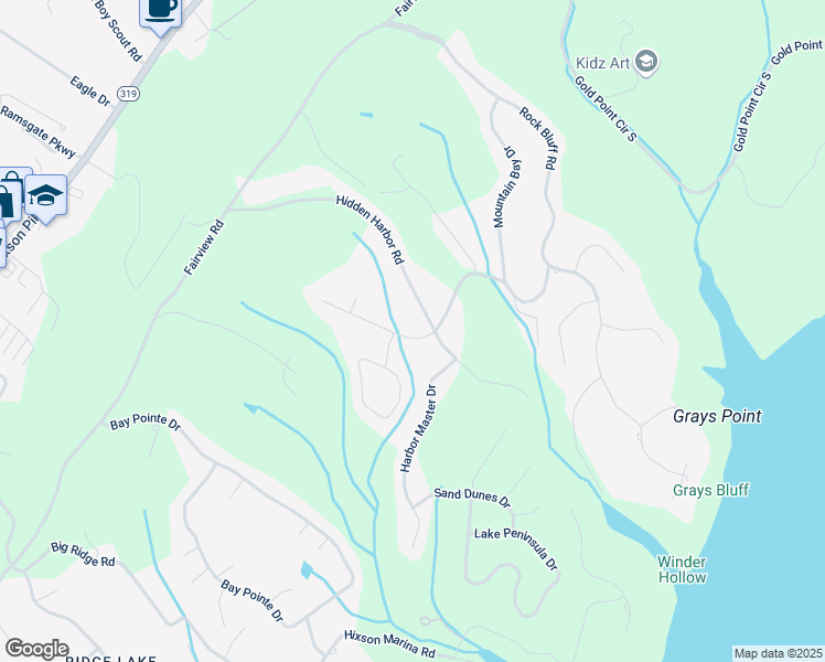 map of restaurants, bars, coffee shops, grocery stores, and more near 6439 Lake Meadows Drive in Hamilton County