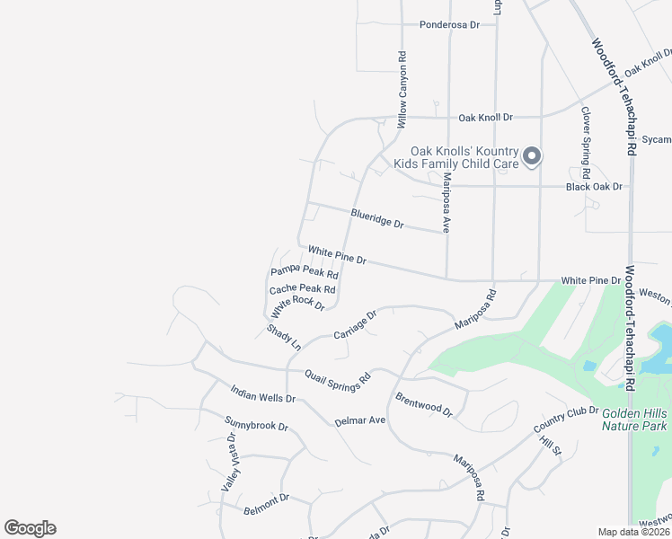 map of restaurants, bars, coffee shops, grocery stores, and more near 21276 White Pine Drive in Tehachapi