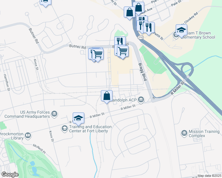 map of restaurants, bars, coffee shops, grocery stores, and more near 426 Souter Place in Fort Bragg
