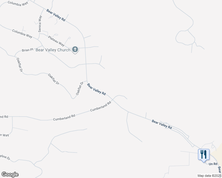 map of restaurants, bars, coffee shops, grocery stores, and more near 25911 Bear Valley Road in Tehachapi