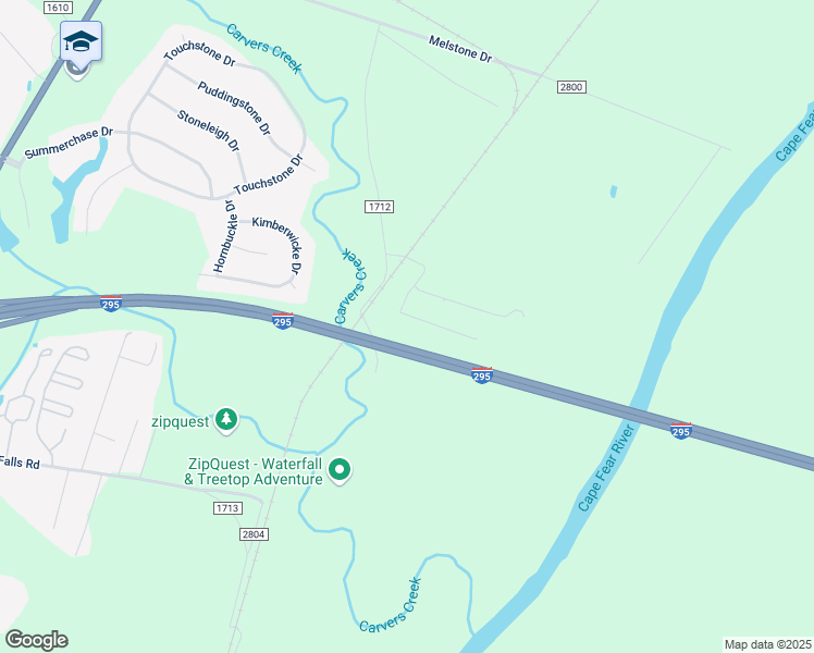 map of restaurants, bars, coffee shops, grocery stores, and more near 830 Mary Jordan Lane in Fayetteville
