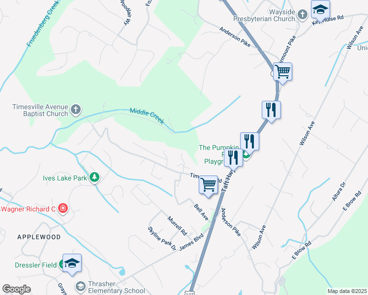 map of restaurants, bars, coffee shops, grocery stores, and more near 1932 Waldens Edge in Signal Mountain