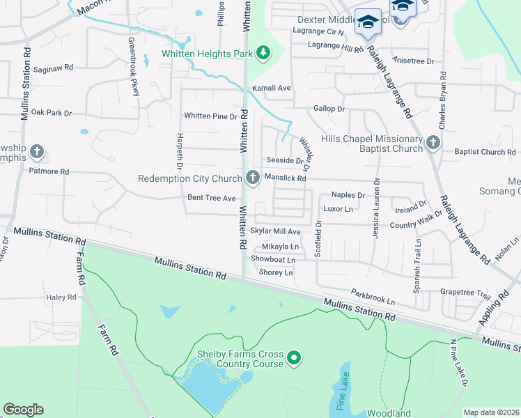 map of restaurants, bars, coffee shops, grocery stores, and more near 6812 Century Oaks Drive in Shelby County