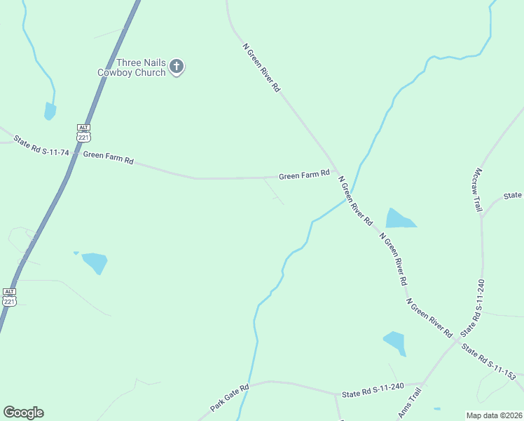 map of restaurants, bars, coffee shops, grocery stores, and more near 304 Green Farm Road in Chesnee