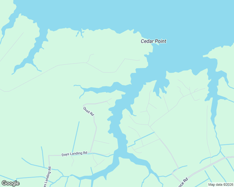 map of restaurants, bars, coffee shops, grocery stores, and more near 651 Quail Road in Pamlico
