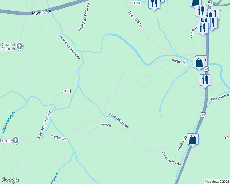 map of restaurants, bars, coffee shops, grocery stores, and more near 606-948 Patton Road in Franklin