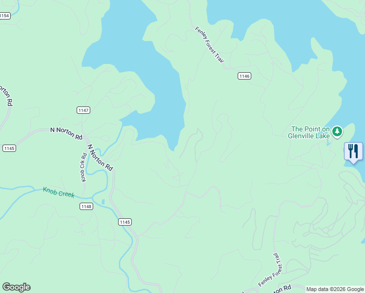 map of restaurants, bars, coffee shops, grocery stores, and more near 308 Scenic Lake Ln in Cullowhee