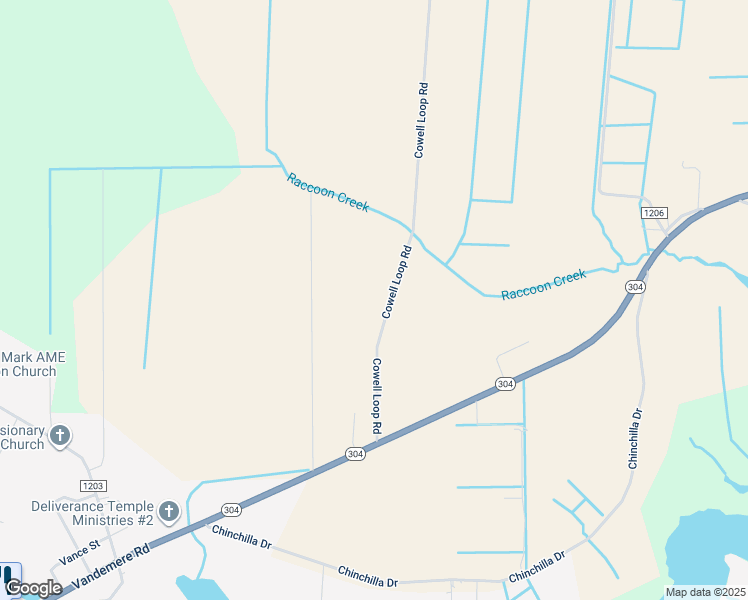 map of restaurants, bars, coffee shops, grocery stores, and more near 345 Cowell Loop Road in Bayboro