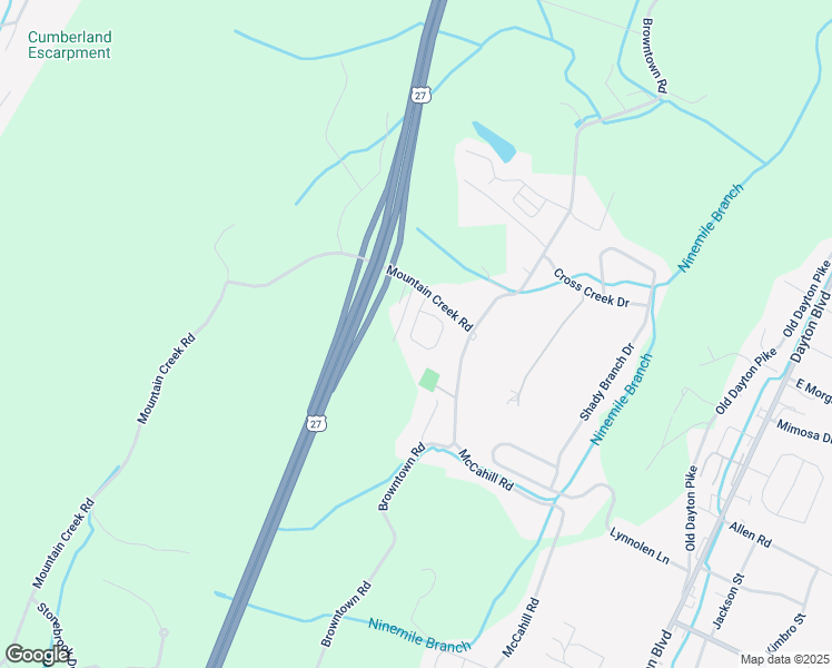 map of restaurants, bars, coffee shops, grocery stores, and more near 5542 Abby Grace Loop in Chattanooga