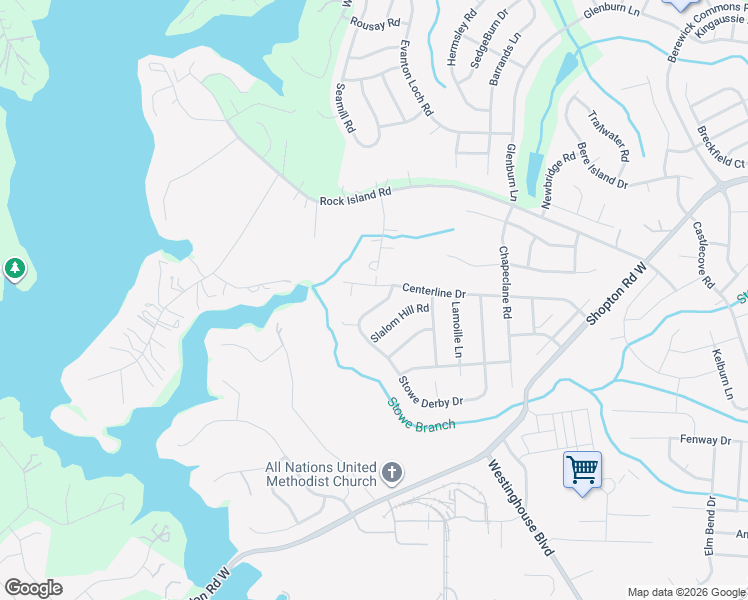map of restaurants, bars, coffee shops, grocery stores, and more near 5537 Stowe Derby Drive in Charlotte